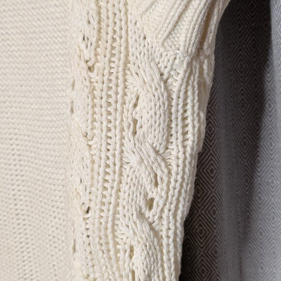 Guess ViVi Sweater Faux Fur Sweater Vest Sz L - Picture 7 of 9